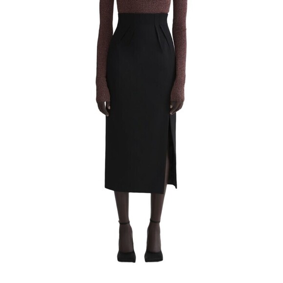 Mugler High-Waisted Black Skirt - NWT